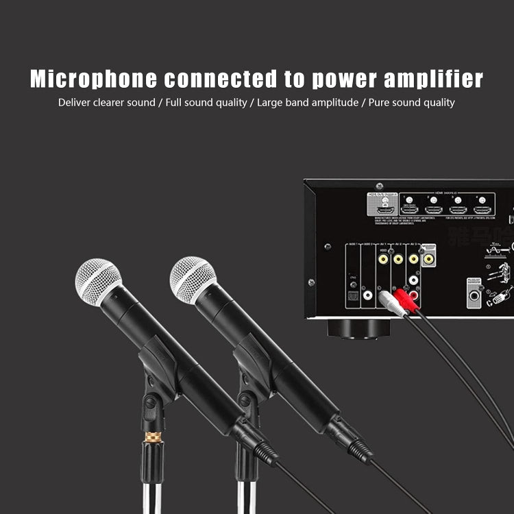 2RCA to 2XLR 스피커 캐논 케이블 오디오 밸런스 케이블, 0.5m, 1m, 1.5m, 3m
