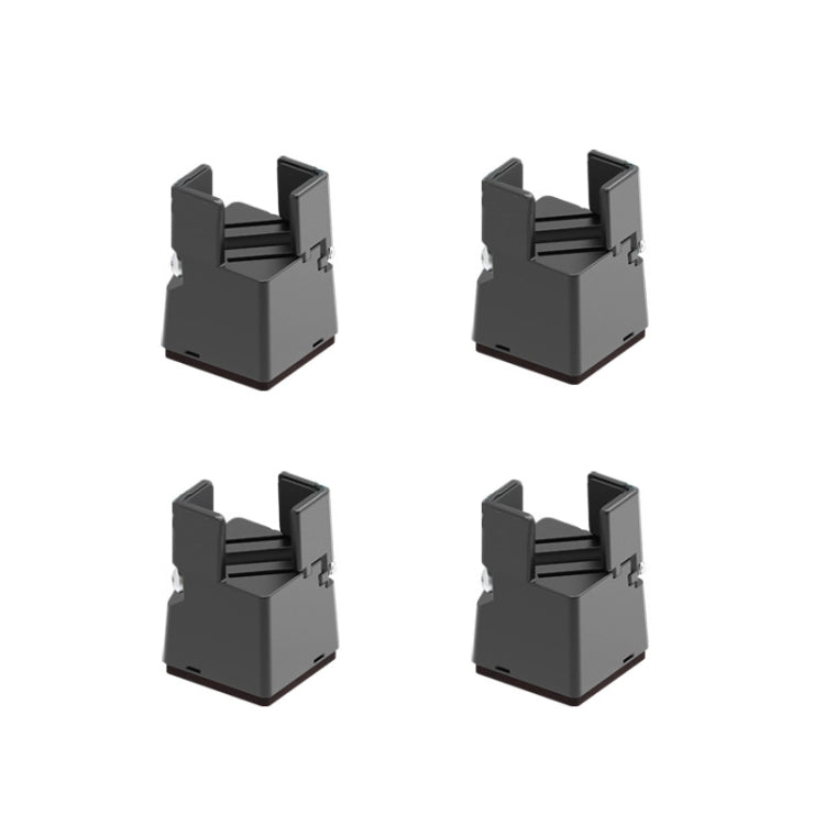 4개 세트 조절 가능한 가구 높이 조절 발판, 높이 50mm, 75mm, 100mm