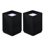 2개 세트 가구용 탄소강 감싸는 높이 조절 발 패드, 스타일:, 원형 4x5cm (검정), 원형 4x5cm (갈색), 원형 6x5cm (검정), 원형 6x5cm (갈색), 원형 6x10cm (검정), 원형 6x10cm (갈색), 사각 4x5cm (검정), 사각 4x5cm (갈색)