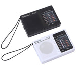 BAIJIALI BJL228 레트로 휴대용 2밴드 FM AM 라디오 내장 스피커, BJL228 흰색, BJL228 검정색