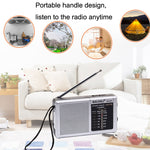 BAIJIALI BJL228 레트로 휴대용 2밴드 FM AM 라디오 내장 스피커, BJL228 흰색, BJL228 검정색