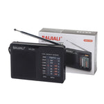 BAIJIALI BJL228 레트로 휴대용 2밴드 FM AM 라디오 내장 스피커, BJL228 흰색, BJL228 검정색