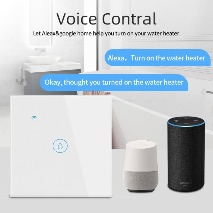 Tuya ZigBee 40A 스마트 고출력 온수기 조명 에어컨 스위치 타이머 음성 리모컨, ZigBee 40A 화이트, ZigBee 40A 블랙