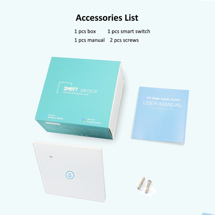 Tuya ZigBee 40A 스마트 고출력 온수기 조명 에어컨 스위치 타이머 음성 리모컨, ZigBee 40A 화이트, ZigBee 40A 블랙