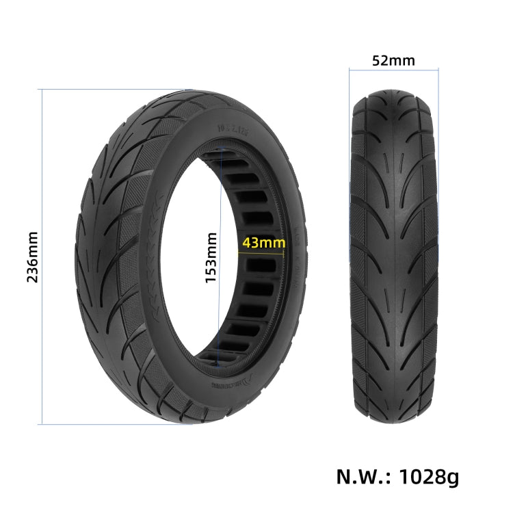 10x2.125 인치 솔리드 타이어 Ninebot Segway F20/F25/F30/F40 전기 스쿠터용, 10x2.125 인치