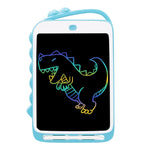 10인치 만화 공룡 LCD 필기 보드 다채로운 어린이 페인팅 보드, 10인치(연파랑)