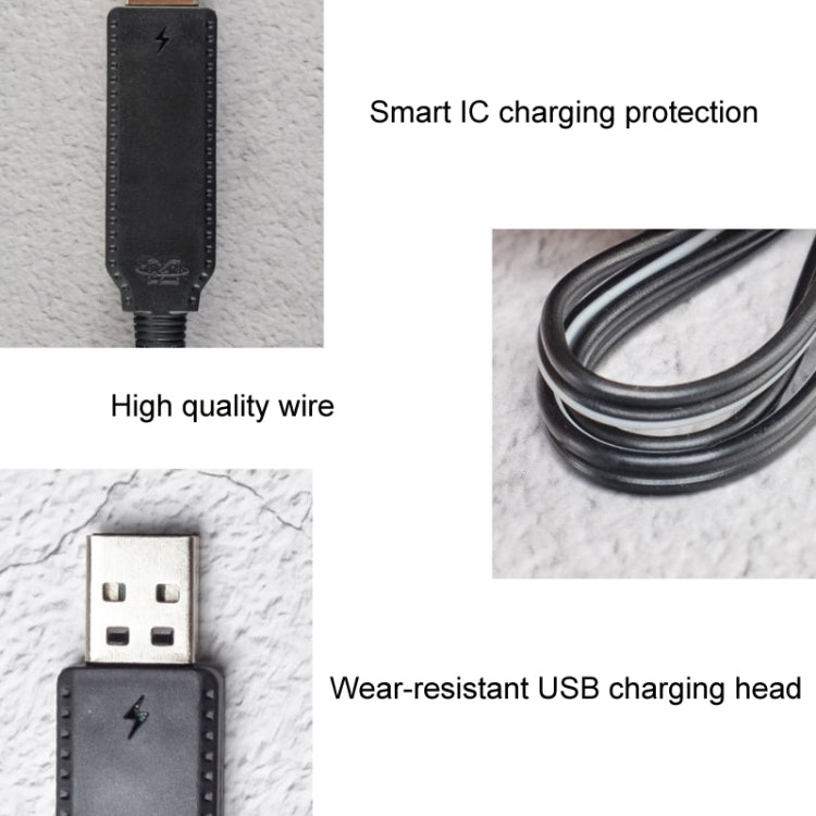 3.7V x 2 USB 스마트 칩 4축 비행기 충전 케이블