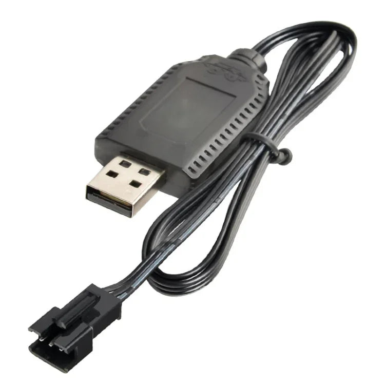 7.4V 스마트 칩 보호 USB 플러그 리튬 배터리 충전 케이블