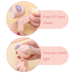 충전식 DIY 만화 야간 조명 데스크탑 장식 미니 테이블 램프