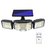 리모컨 태양광 벽 조명 LED 삼중 회전 센서 투광 조명, 192LED 일체형, 192COB 일체형, 192LED 분리형, 192COB 분리형