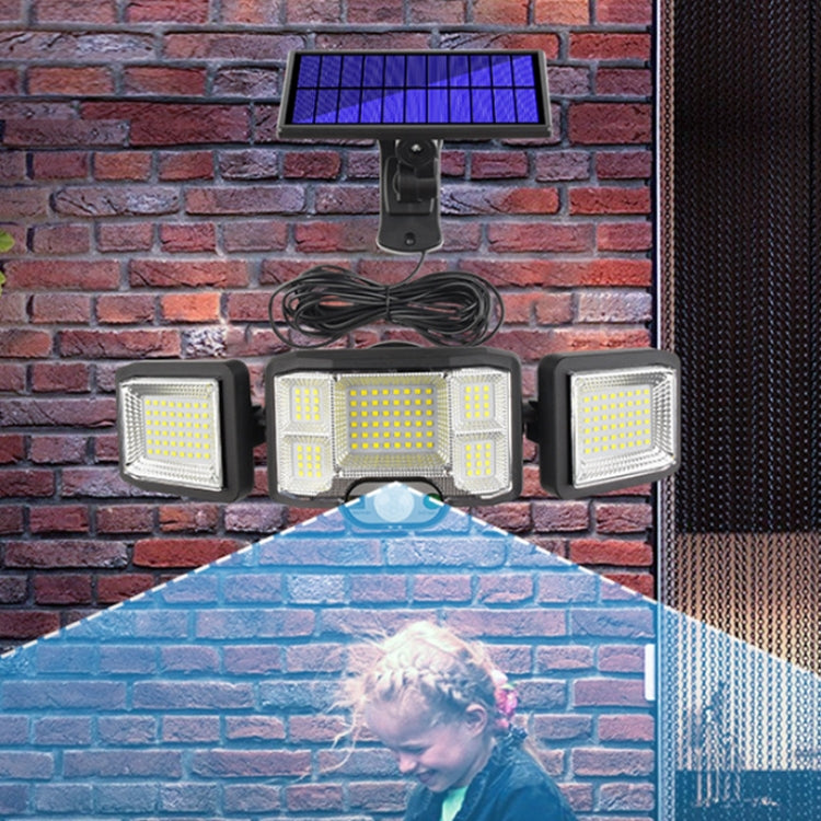 리모컨 태양광 벽 조명 LED 삼중 회전 센서 투광 조명, 192LED 일체형, 192COB 일체형, 192LED 분리형, 192COB 분리형