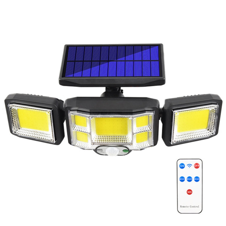 리모컨 태양광 벽 조명 LED 삼중 회전 센서 투광 조명, 192LED 일체형, 192COB 일체형, 192LED 분리형, 192COB 분리형