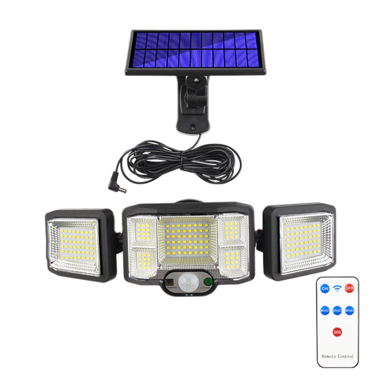리모컨 태양광 벽 조명 LED 삼중 회전 센서 투광 조명, 192LED 일체형, 192COB 일체형, 192LED 분리형, 192COB 분리형