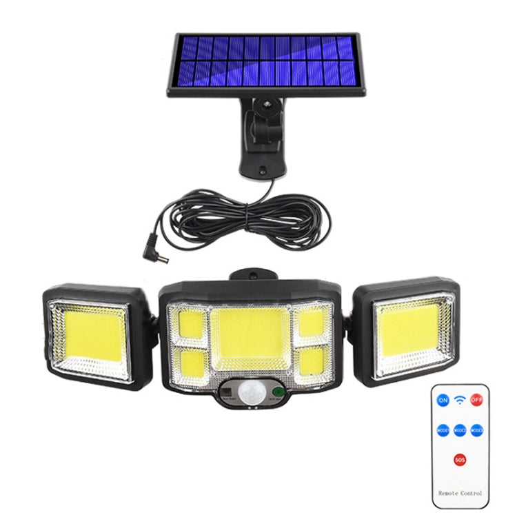리모컨 태양광 벽 조명 LED 삼중 회전 센서 투광 조명, 192LED 일체형, 192COB 일체형, 192LED 분리형, 192COB 분리형