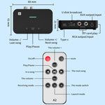 A2 NFC 5.1 블루투스 U 디스크/TF 카드/AUX/RCA 수신 송신기, A2