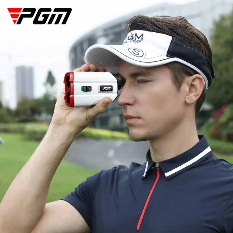 PGM JQ015 IP54 방수 골프 레이저 거리 측정기 망원경, 측정 거리: 400m, 측정 거리: 600m(화이트)