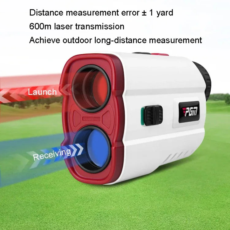 PGM JQ015 IP54 방수 골프 레이저 거리 측정기 망원경, 측정 거리: 400m, 측정 거리: 600m(화이트)
