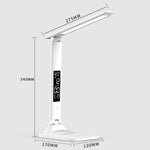 LED 지능형 디지털 디스플레이 접이식 데스크 램프, 스타일:, USB 직선 플러그, 충전 2000mAh, 충전 3200mAh, 더블 헤드 USB 직선 플러그, 더블 헤드 충전 2000mAh, 더블 헤드 충전 3200mAh