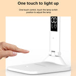 LED 지능형 디지털 디스플레이 접이식 데스크 램프, 스타일:, USB 직선 플러그, 충전 2000mAh, 충전 3200mAh, 더블 헤드 USB 직선 플러그, 더블 헤드 충전 2000mAh, 더블 헤드 충전 3200mAh