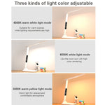 LED 지능형 디지털 디스플레이 접이식 데스크 램프, 스타일:, USB 직선 플러그, 충전 2000mAh, 충전 3200mAh, 더블 헤드 USB 직선 플러그, 더블 헤드 충전 2000mAh, 더블 헤드 충전 3200mAh
