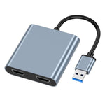 USB 3.0 듀얼 HDMI, USB, USB-C / Type-C 고화질 변환기 4K USB 동일 화면 확장기, USB 3.0 듀얼 HDMI
