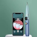 FY-B700 시각 초음파 스케일러 치석 제거 치아 얼룩 제거 치과 미용 기기, 블루 그라데이션, 레드 블루 그라데이션