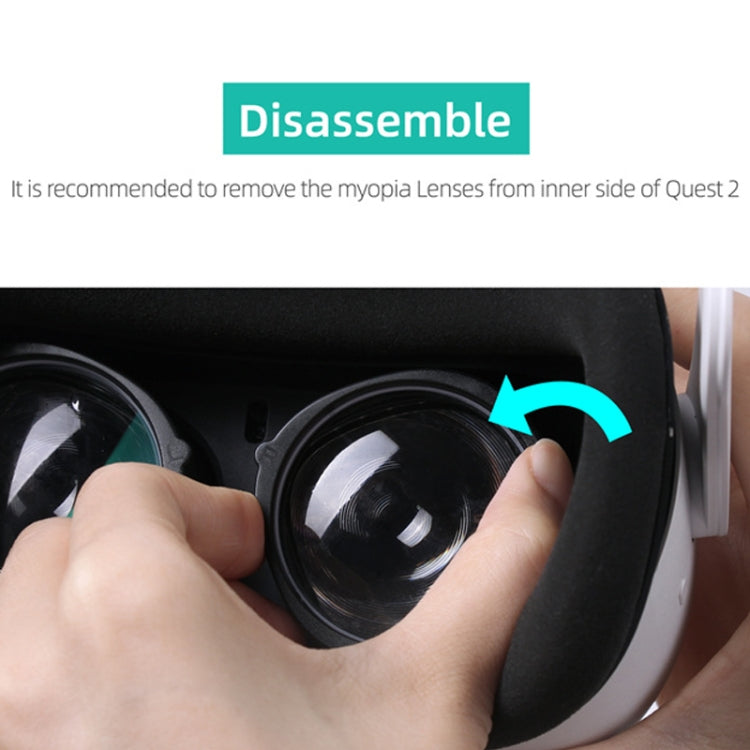 Oculus Quest 2 Hifylux Q2-QF11 1쌍 근시 렌즈 프레임 비구면 수지 VR 안경 액세서리