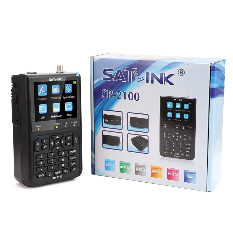 SATLINK SP-2100 HD 파인더 미터 휴대용 위성 미터, SP-2100
