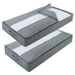 부직포 이불 보관 가방 가정용 방진 마감 가방 이사 포장 가방 100 x 50 x 15cm, 연회색, 진회색, 검정