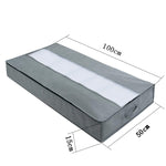 부직포 이불 보관 가방 가정용 방진 마감 가방 이사 포장 가방 100 x 50 x 15cm, 연회색, 진회색, 검정