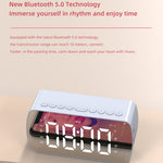 Outdoor Portable Card Bluetooth Speaker Small Clock Radio, Q5 Black 1400mAh, Q5 White 1400mAh
