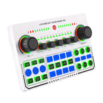X50 블루투스 RGB LED 라이브 사운드 카드 OTG 포트 인터페이스 포함, X50