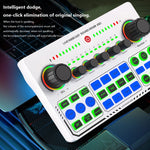 X50 블루투스 RGB LED 라이브 사운드 카드 OTG 포트 인터페이스 포함, X50