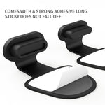 휴대폰 충전 포트 실리콘 방진 플러그 10개 세트 백접착 손실 방지 커버, 8핀, USB-C/타입-C