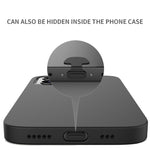 휴대폰 충전 포트 실리콘 방진 플러그 10개 세트 백접착 손실 방지 커버, 8핀, USB-C/타입-C