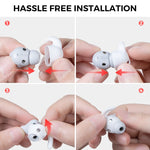 Beats Studio Buds AhaStyle PT172 이어폰 실리콘 이어캡, 스타일:, 이어캡 x 3+케이스 (화이트), 이어캡 x 3+케이스 (레드), 이어캡 x 3+케이스 (블랙), 이어캡 (화이트), 이어캡 (블랙), 이어캡 (레드)