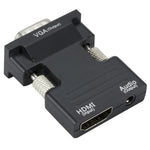 프로젝터 HDMI 어댑터 오디오 케이블 포함 컴퓨터 HD 변환기, HDMI to VGA, VGA to HDMI