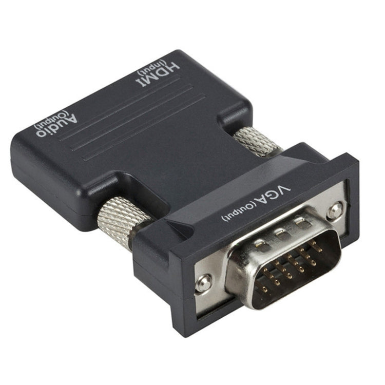 프로젝터 HDMI 어댑터 오디오 케이블 포함 컴퓨터 HD 변환기, HDMI to VGA, VGA to HDMI