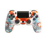 PS4 무선 블루투스 게임 컨트롤러 라이트 스트립 듀얼 진동 게임 핸들, 화이트, 블랙, 레드, 블루, 그린, 로즈 레드, 레터, 라인, 파이어 고스트, 만화, 헐크, 스켈레톤, 기어, 라이트닝, 플레임, 클라우드, 버스트, 우드 그레인, 스타 레드