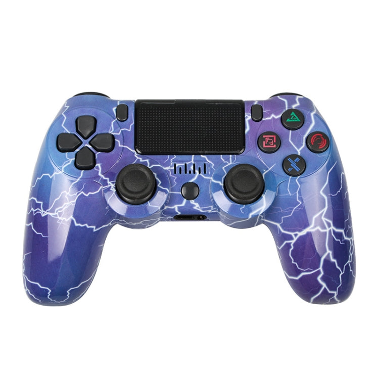 PS4 무선 블루투스 게임 컨트롤러 라이트 스트립 듀얼 진동 게임 핸들, 화이트, 블랙, 레드, 블루, 그린, 로즈 레드, 레터, 라인, 파이어 고스트, 만화, 헐크, 스켈레톤, 기어, 라이트닝, 플레임, 클라우드, 버스트, 우드 그레인, 스타 레드