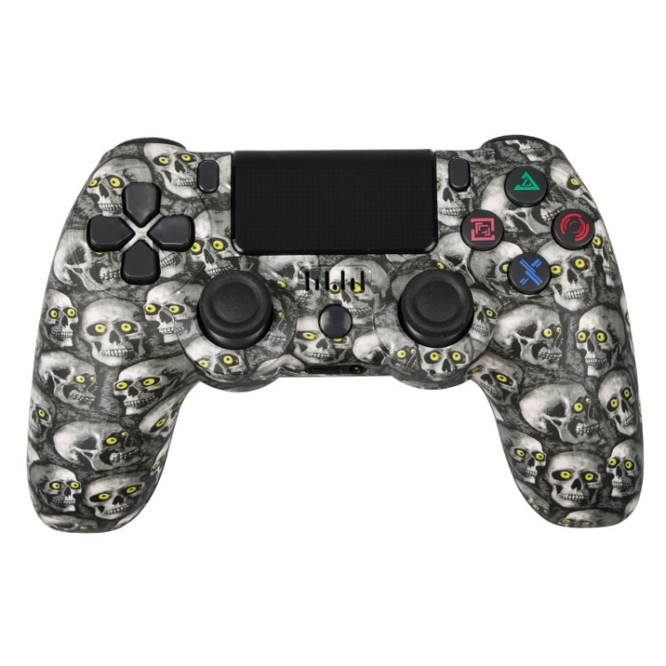PS4 무선 블루투스 게임 컨트롤러 라이트 스트립 듀얼 진동 게임 핸들, 화이트, 블랙, 레드, 블루, 그린, 로즈 레드, 레터, 라인, 파이어 고스트, 만화, 헐크, 스켈레톤, 기어, 라이트닝, 플레임, 클라우드, 버스트, 우드 그레인, 스타 레드