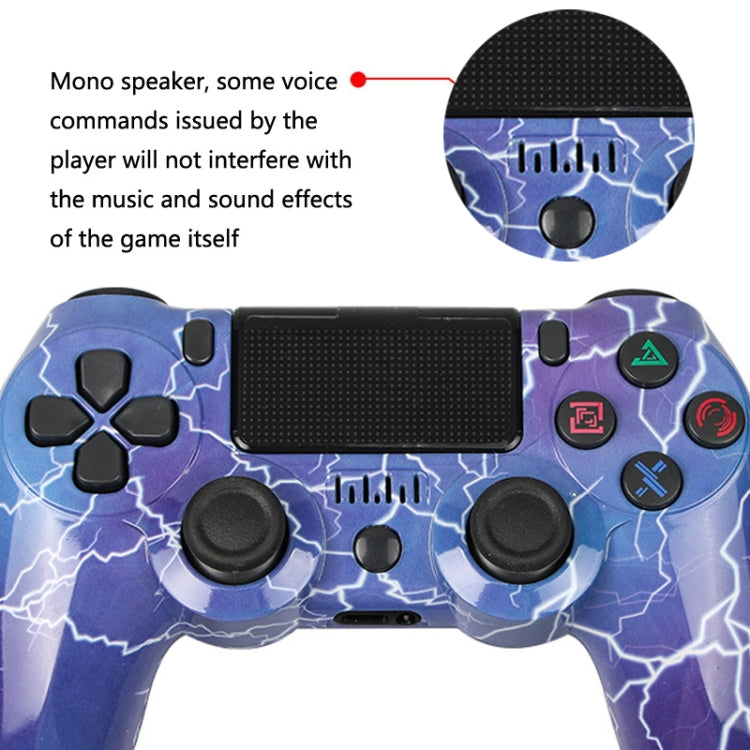 PS4 무선 블루투스 게임 컨트롤러 라이트 스트립 듀얼 진동 게임 핸들, 화이트, 블랙, 레드, 블루, 그린, 로즈 레드, 레터, 라인, 파이어 고스트, 만화, 헐크, 스켈레톤, 기어, 라이트닝, 플레임, 클라우드, 버스트, 우드 그레인, 스타 레드
