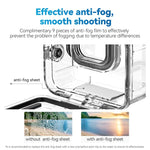For GoPro Hero11 Black / HERO10 Black / HERO9 Black TELESIN Waterproof Case Full Scene Anti-Fog Underwater Diving Housing, For GoPro Hero11 Black / HERO10 Black / HERO9 Black