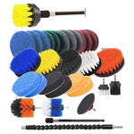 31pcs/set Electric Drill Brush Kitchen Bathroom Wall Cleaning Set, 31 in 1