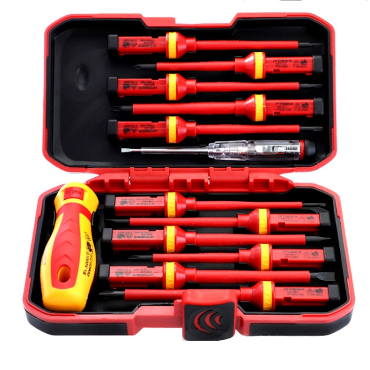 RDEER VDE-9913 13종 1세트 절연 드라이버 세트 전기공 도구, VDE-9913