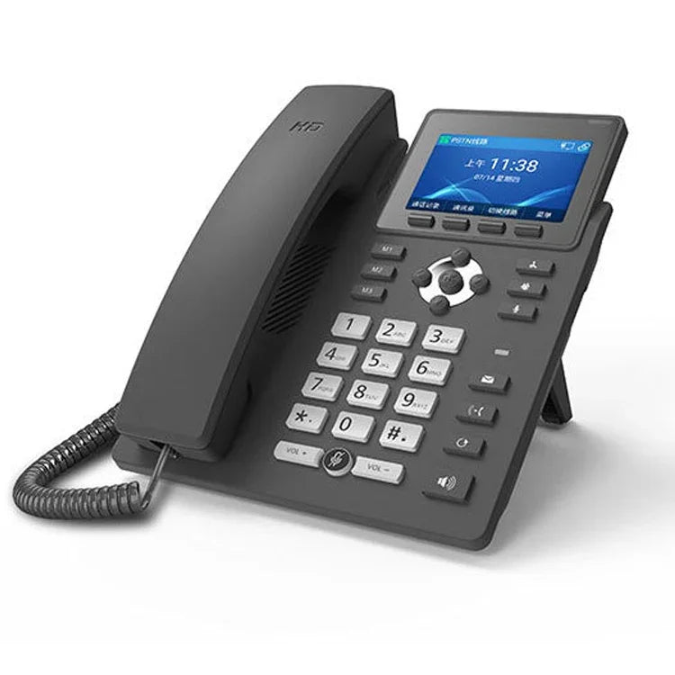 S135 PSTN+SIP 듀얼 모드 녹음 스마트폰 6방향 VOIP 네트워크 전화 IP 전화, S135