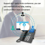S135 PSTN+SIP 듀얼 모드 녹음 스마트폰 6방향 VOIP 네트워크 전화 IP 전화, S135