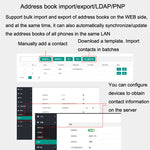 S135 PSTN+SIP 듀얼 모드 녹음 스마트폰 6방향 VOIP 네트워크 전화 IP 전화, S135