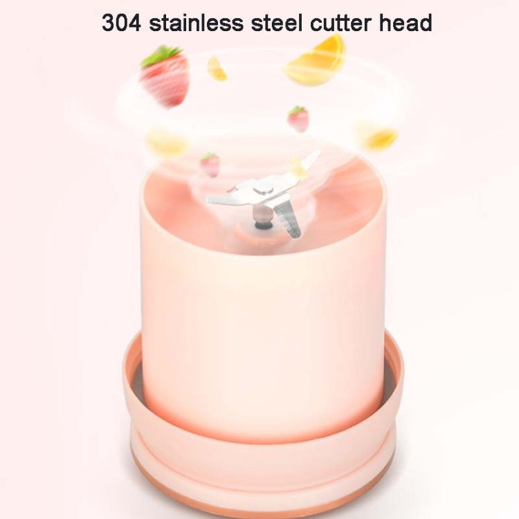 LGZ-1 500ml 50W 4날 전기 휴대용 주서기 충전식 주스 추출기, LGZ-1 (핑크), LGZ-1 (화이트), LGZ-1 (그린)