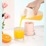 LGZ-1 500ml 50W 4날 전기 휴대용 주서기 충전식 주스 추출기, LGZ-1 (핑크), LGZ-1 (화이트), LGZ-1 (그린)